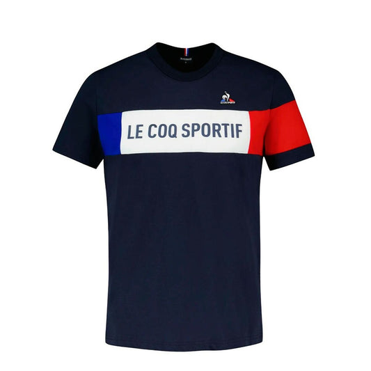 Heren-T-Shirt met Korte Mouwen TRI TEE SS Nº1 M SKY CAPTAIN Le coq sportif 2310010 Marineblauw