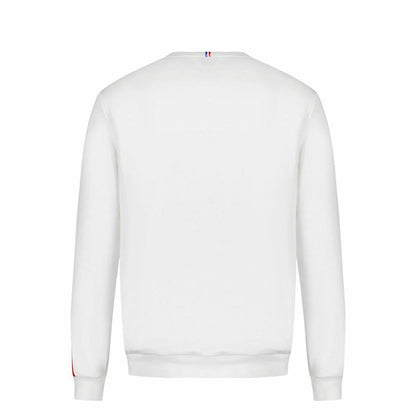 Uniseks Sweater zonder Capuchon Le coq sportif Tri Crew N°1 New Optical Wit