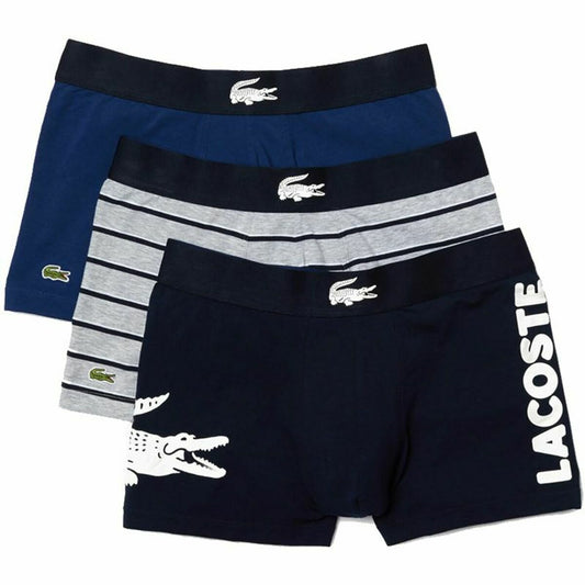 Pakket met onderbroeken Lacoste Stretch Donkerblauw