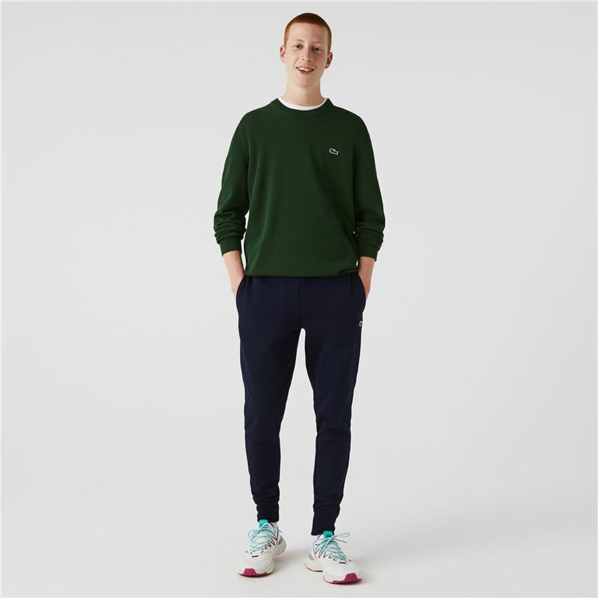 Lange sportbroek Lacoste Donkerblauw