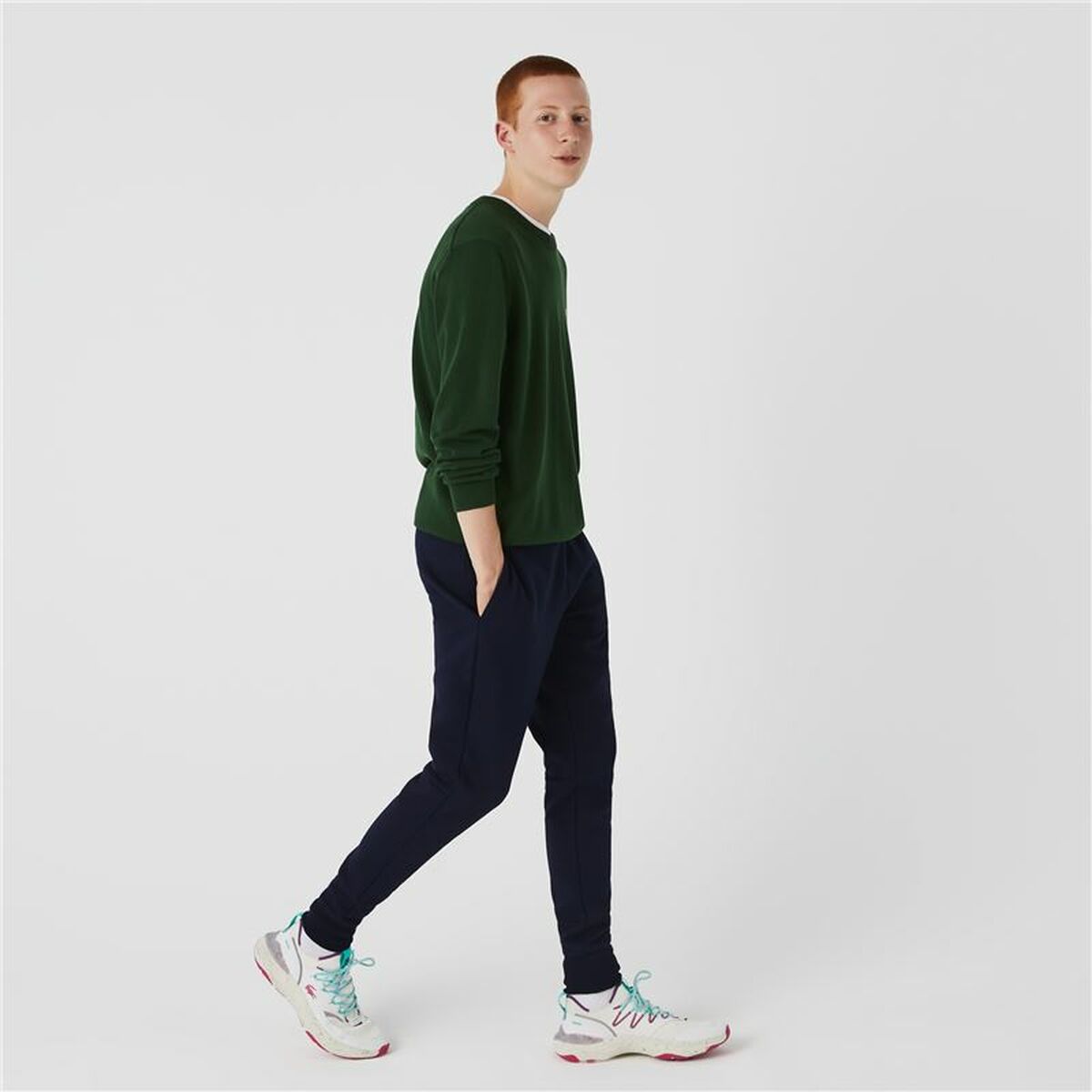 Lange sportbroek Lacoste Donkerblauw