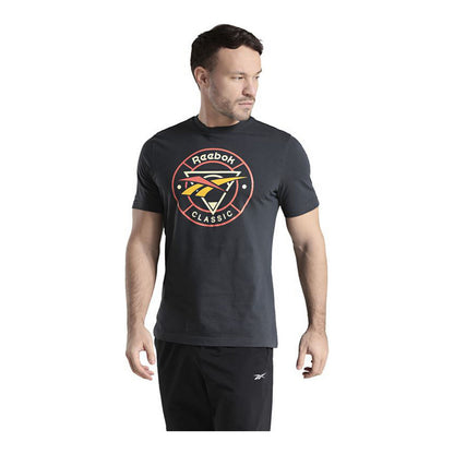 Heren-T-Shirt met Korte Mouwen Reebok  Classic Trail Zwart