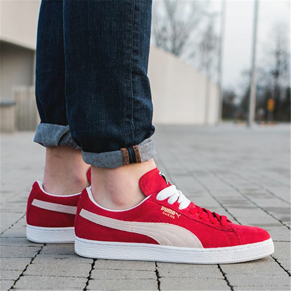 Casual Herensneakers Puma Suede Classic Rood