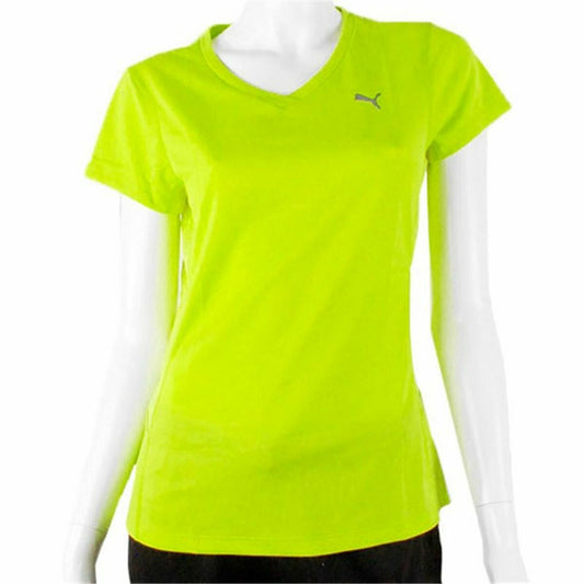 Dames-T-Shirt met Korte Mouwen Puma Spring  Limoen