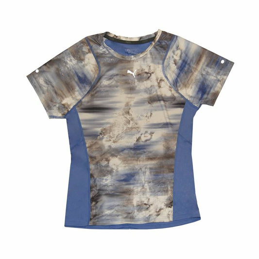 Dames-T-Shirt met Korte Mouwen Puma Graphic Tee Blauw