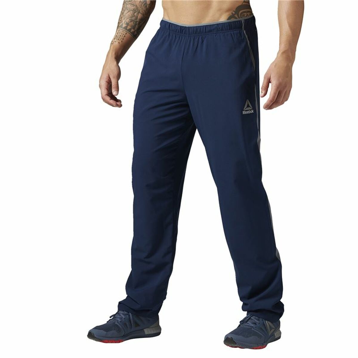 Lange sportbroek Reebok Workout Ready Donkerblauw Mannen