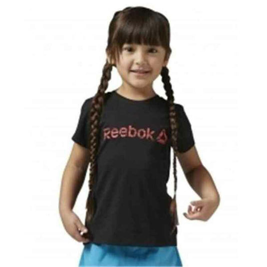 T-Shirt met Korte Mouwen voor kinderen Reebok G ES Tee Bas Zwart