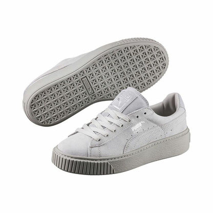 Sportschoenen voor Dames Puma Basket Platform Reset Wit