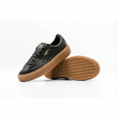 Dames casual sneakers Puma Basket Platform Core Zwart