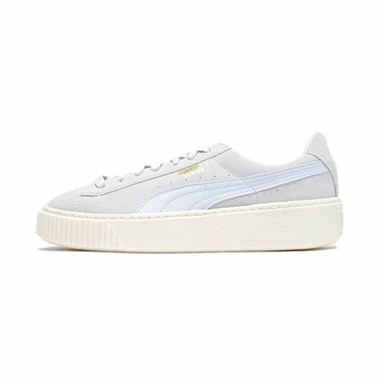 Sportschoenen voor Dames Puma Suede Platform Lichtgrijs