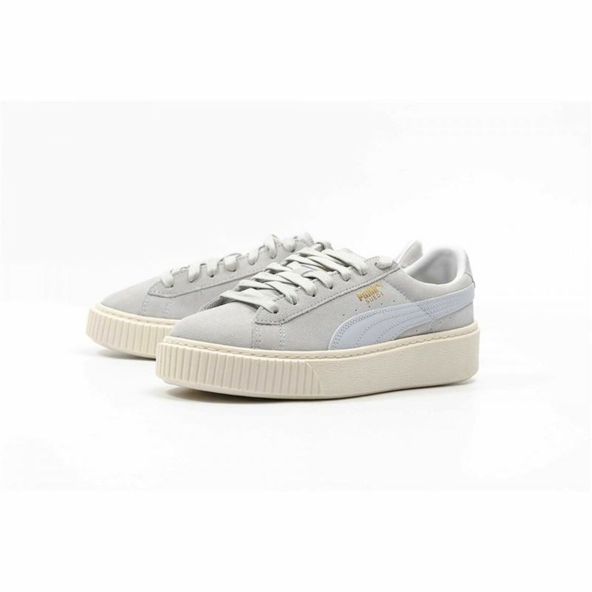 Sportschoenen voor Dames Puma Suede Platform Lichtgrijs