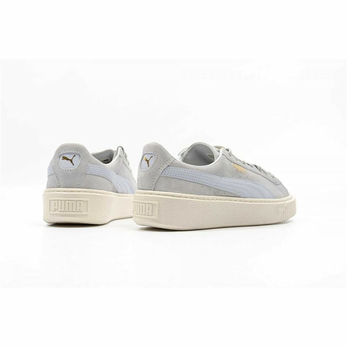 Sportschoenen voor Dames Puma Suede Platform Lichtgrijs