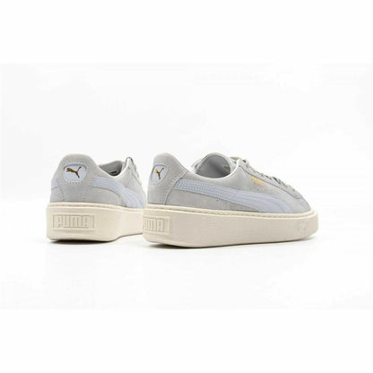 Sportschoenen voor Dames Puma Suede Platform Lichtgrijs