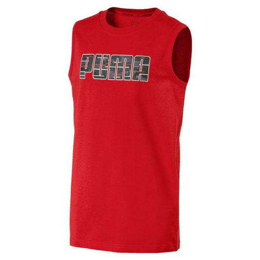 T-Shirt met Korte Mouwen voor kinderen Puma Hero SL Tee  Rood