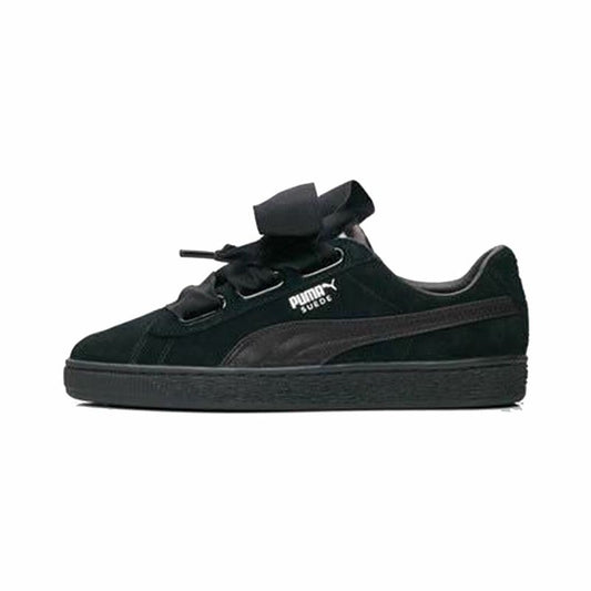 Dames casual sneakers Puma Suede Heart Ep Zwart