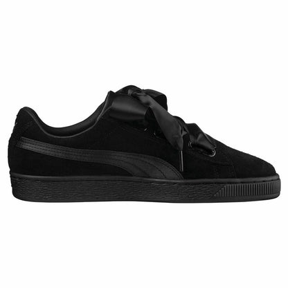 Dames casual sneakers Puma Suede Heart Ep Zwart