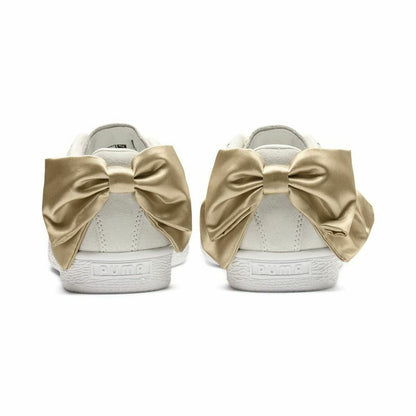Dames casual sneakers Puma Sportswear Suede Bow Varsity Beige
