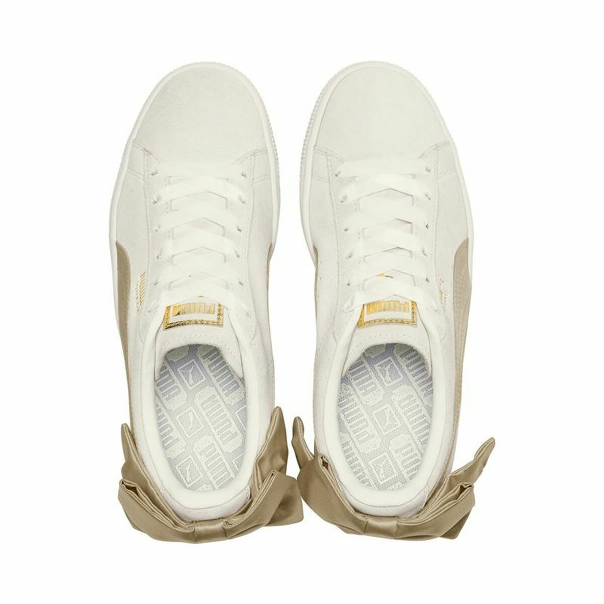 Dames casual sneakers Puma Sportswear Suede Bow Varsity Beige