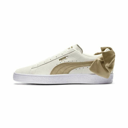 Dames casual sneakers Puma Sportswear Suede Bow Varsity Beige