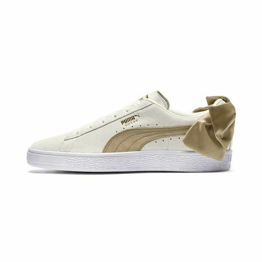 Dames casual sneakers Puma Sportswear Suede Bow Varsity Beige