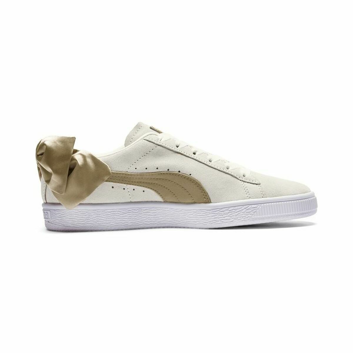 Dames casual sneakers Puma Sportswear Suede Bow Varsity Beige