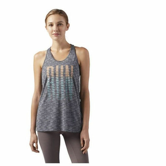 Tank Top Dames Reebok RE TANK Grijs