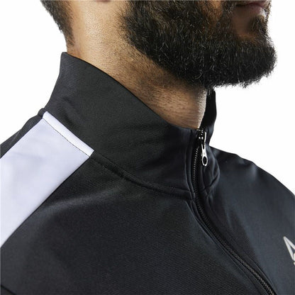 Heren Sportjas Reebok Essentials Linear Logo Zwart