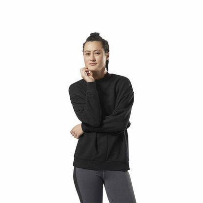 Damessweater zonder Capuchon Reebok Supply Crew Zwart
