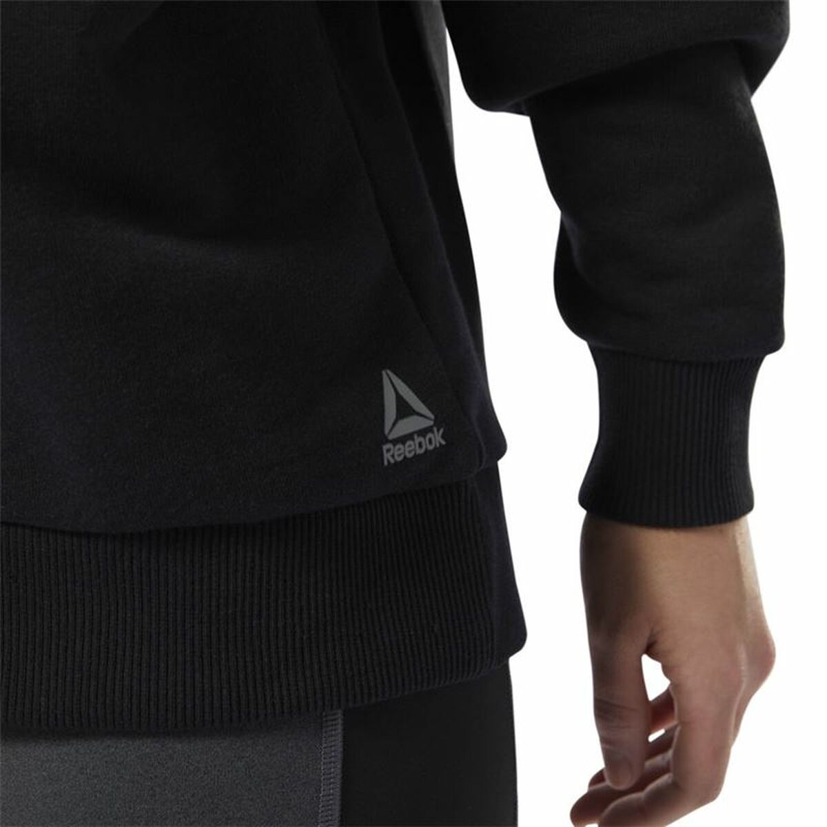 Damessweater zonder Capuchon Reebok Supply Crew Zwart