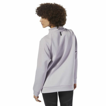 Damessweater zonder Capuchon Reebok Training Supply Crew Lichtgrijs