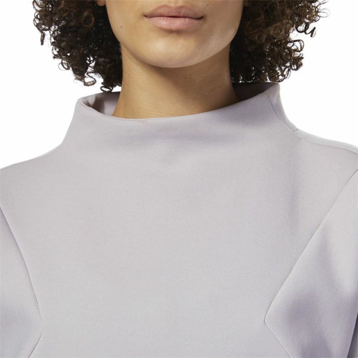 Damessweater zonder Capuchon Reebok Training Supply Crew Lichtgrijs