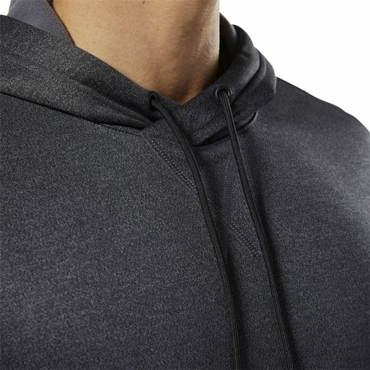 Dameshoodie Reebok Ready Poly Fleece Donker grijs