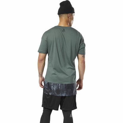 Heren-T-Shirt met Korte Mouwen Reebok Essentials  Groen