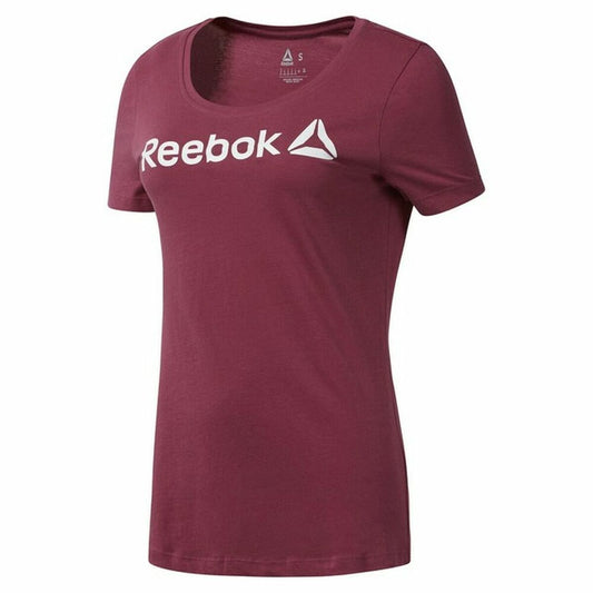 Dames-T-Shirt met Korte Mouwen READ SCOOP Reebok DH3734 Bordeaux (XL)
