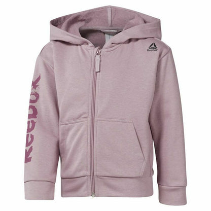 Heren Sportjas Reebok  Essentials Fullzip Lila Capuchon