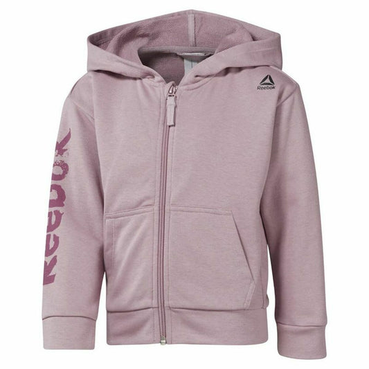 Heren Sportjas Reebok  Essentials Fullzip Lila Capuchon