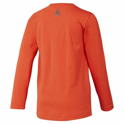 Kinder-T-Shirt met Lange Mouwen Reebok Boys Training Essentials Oranje