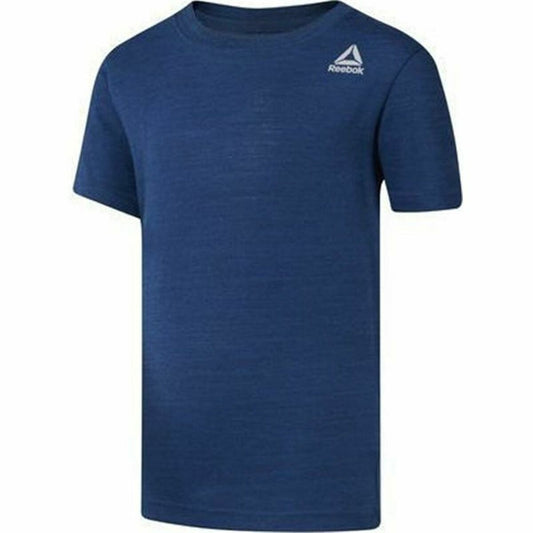 T-Shirt met Korte Mouwen voor kinderen Reebok Essentials Marble Melange Blauw
