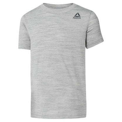 T-Shirt met Korte Mouwen voor kinderen Reebok Essentials Marble Melange Lichtgrijs
