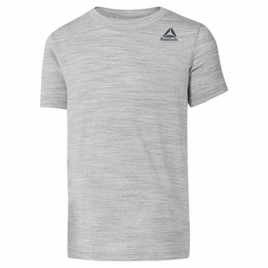 T-Shirt met Korte Mouwen voor kinderen Reebok Essentials Marble Melange Lichtgrijs