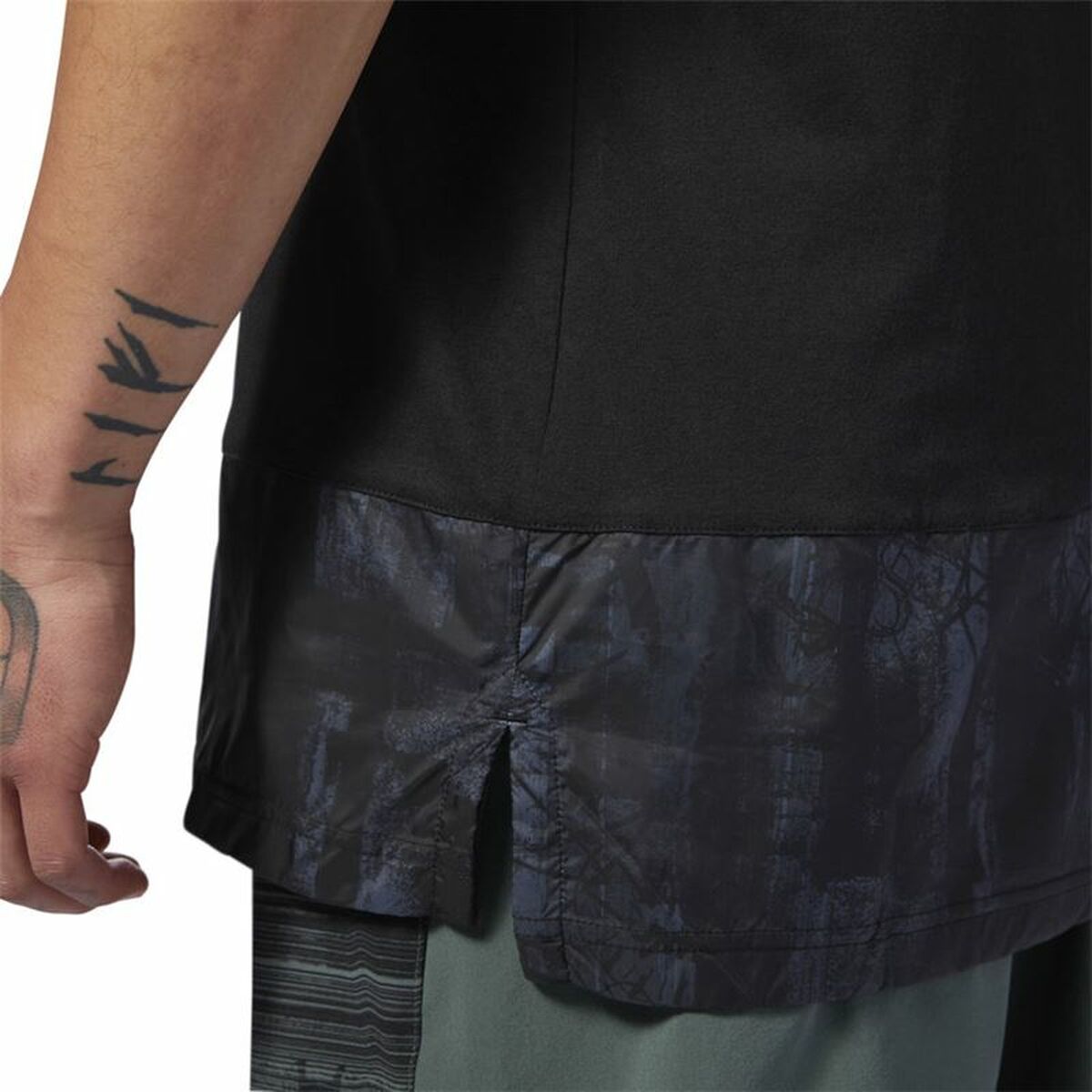 Heren-T-Shirt met Korte Mouwen Reebok Zwart