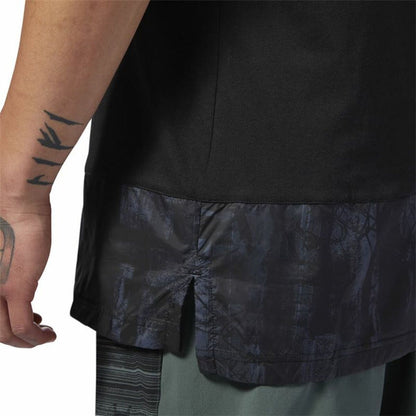 Heren-T-Shirt met Korte Mouwen Reebok Zwart