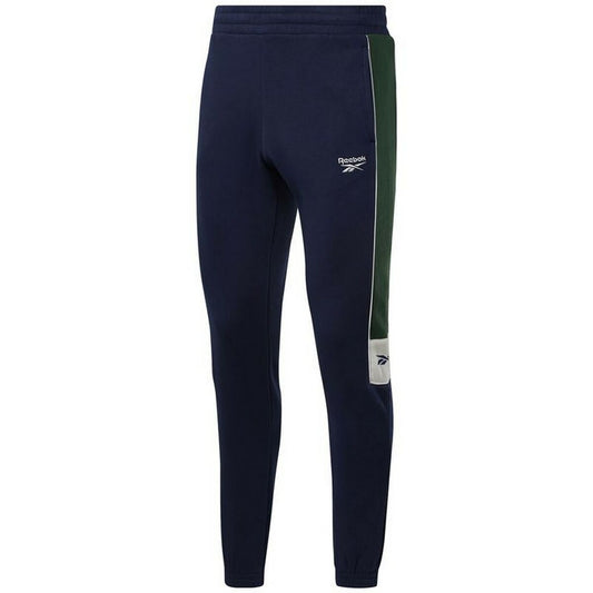 Lange sportbroek Reebok Classics Linear Mannen Marineblauw
