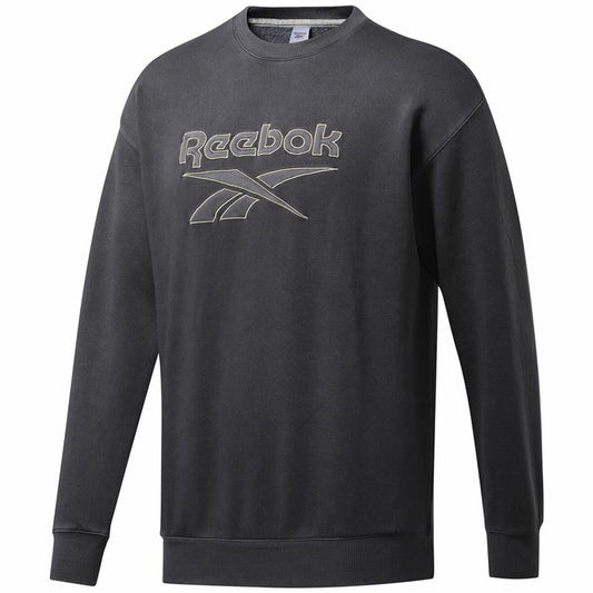 Herensweater zonder Capuchon Reebok Classics Premium Donker grijs