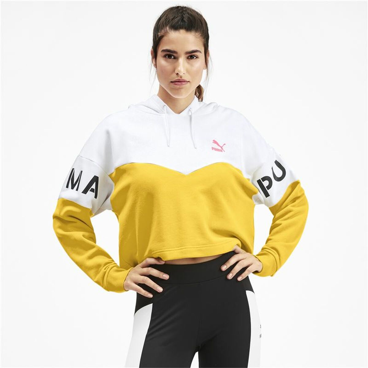 Dameshoodie Puma XTG Geel