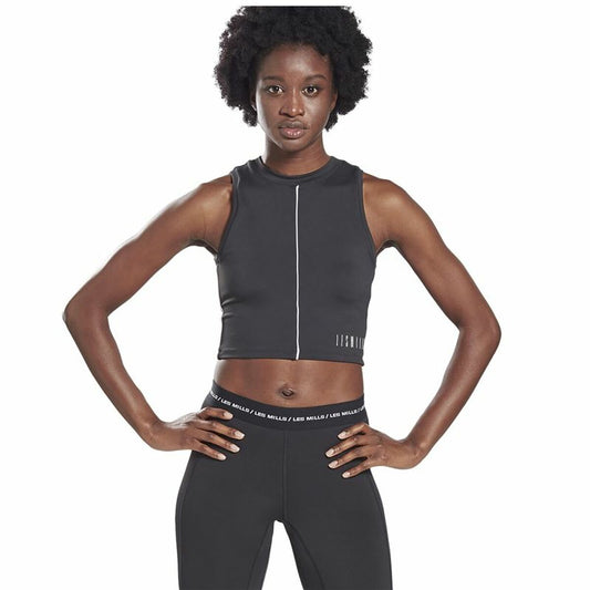T-Shirt met Korte Mouwen Reebok Les Mills® Performance Zwart
