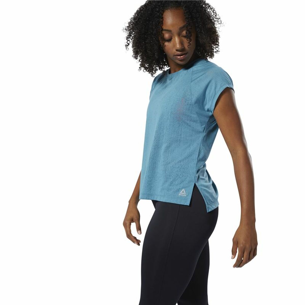 Dames Mouwloos T-shirt Reebok Burnout Blauw