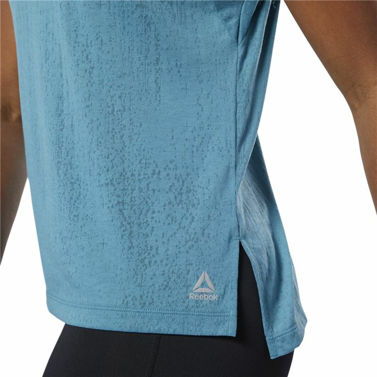 Dames Mouwloos T-shirt Reebok Burnout Blauw