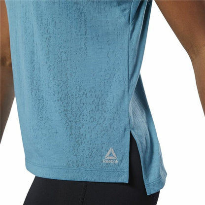 Dames Mouwloos T-shirt Reebok Burnout Blauw