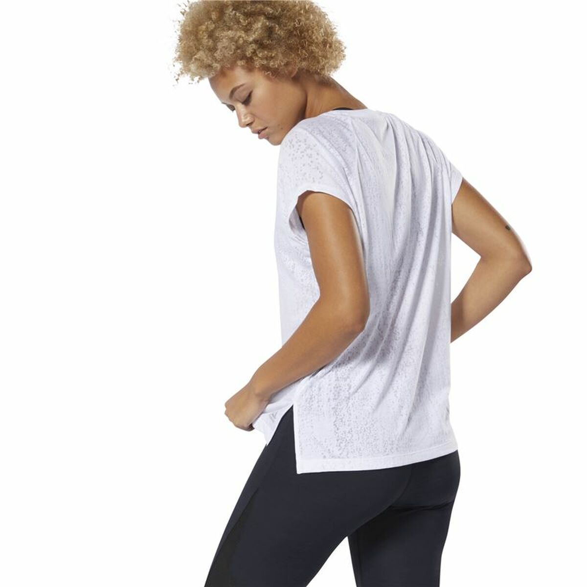Dames Mouwloos T-shirt Reebok Burnout Wit